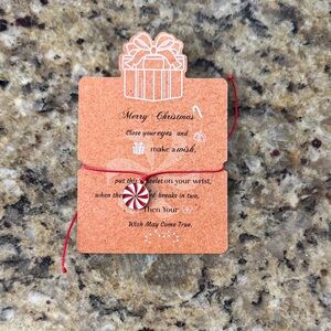 Red and White Candy Charm Bracelet